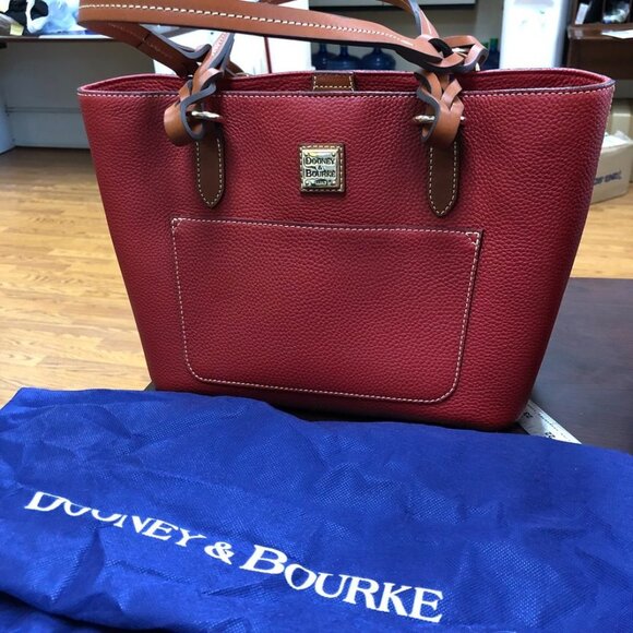 Dooney & Bourke Red Tote - Picture 1 of 13